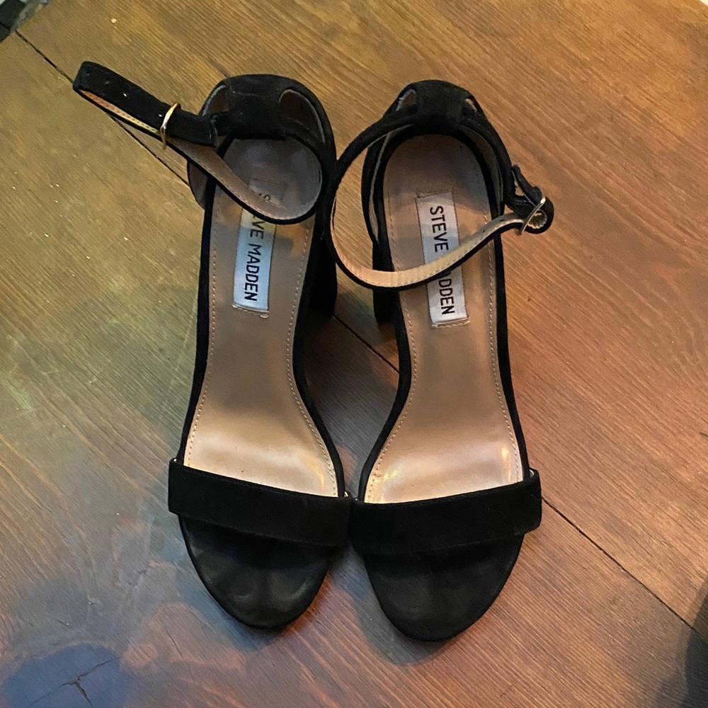 Steve Madden Elegant Black Suede Heels